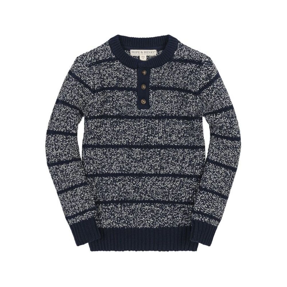 Hope & Henry Boys Organic Sweater Henley